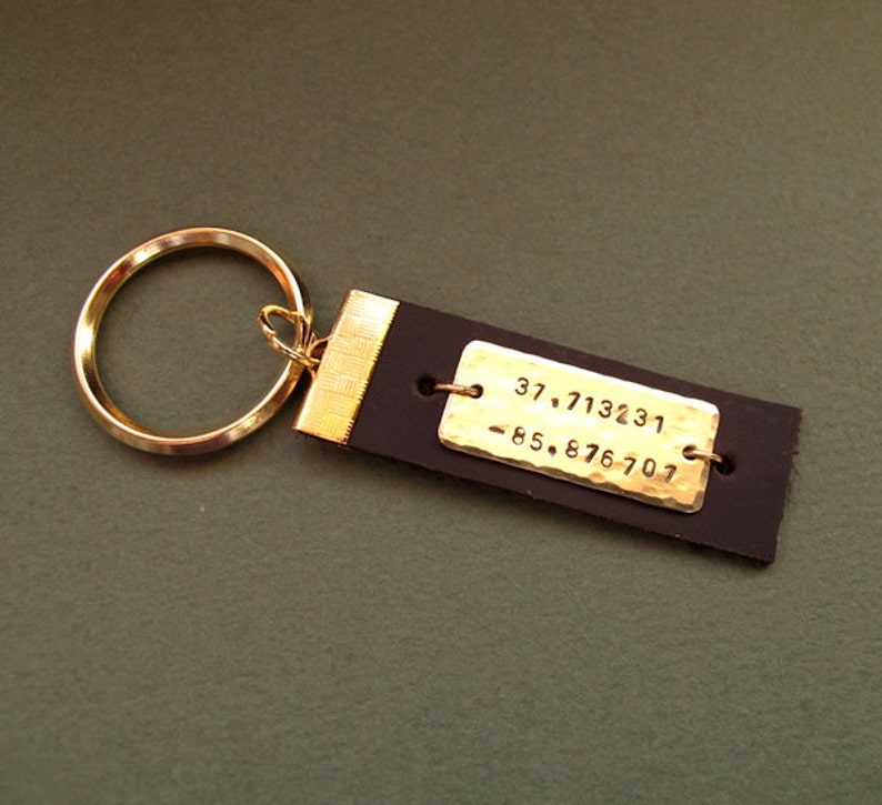 Personalized Keychain for Men Custom Leather Key Chain Etsy