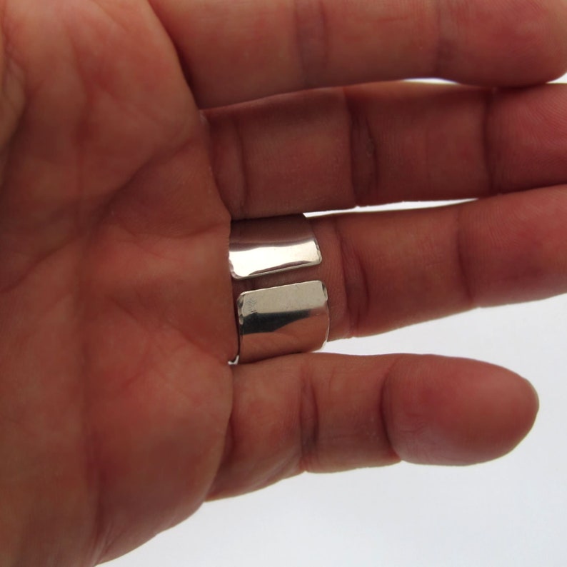 Gift for boyfriend inspirational Ring Engraved Sterling Silver Ring For men Personalized Mens Ring Wide Mens Ring Men Wedding band