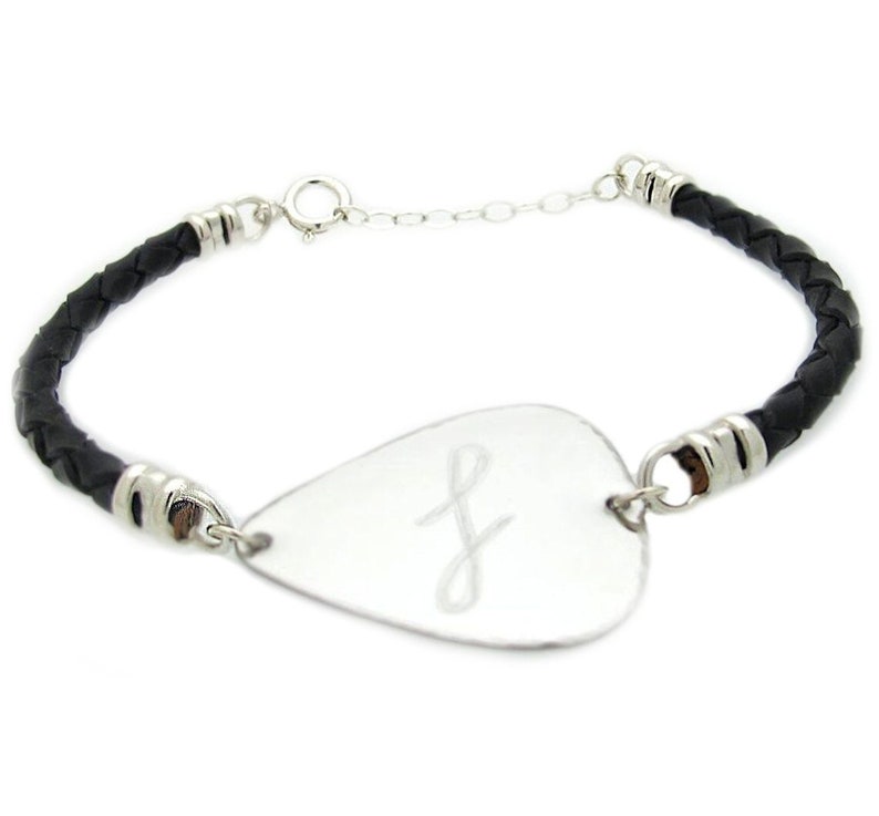 Custom Guitar Pick Bracelet Gift for Musician Personalized Etsy