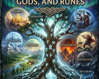 Yggdrasil: the nine worlds, gods and runes