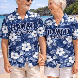 Pacchetto di modelli per camicie hawaiane, disegni tropicali senza cuciture, Aloha Floreale Ibisco Palma Tartaruga Spiaggia Tramonto Download Digitale