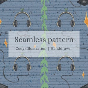 Sömlöst handritat mönster | png-fil | digitalt | bra för affärsprodukter