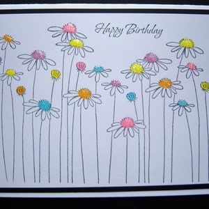 Field of Daisies Birthday Card