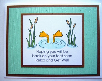 Duck under Water Get Well Card