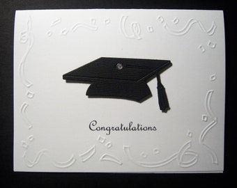 Embossed Confetti Graduation Card
