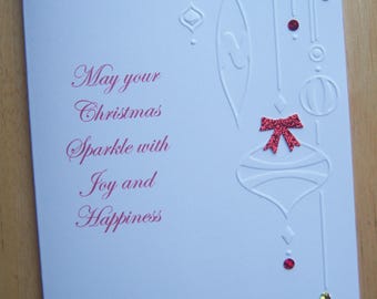 holographic christmas cards Merry Ho-mas Christmas Holographic Illustration Card main image 1