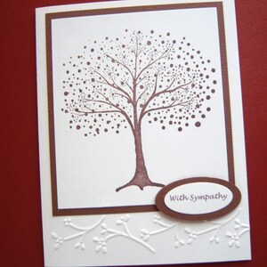 Dotted Bare Tree Sympathy Card