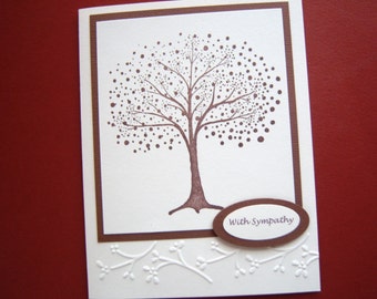 Dotted Bare Tree Sympathy Card