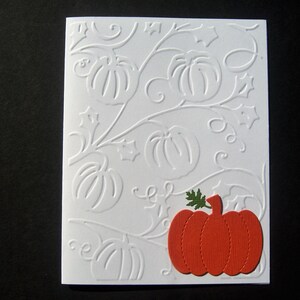 Set of 5 Embossed Pumpkins Thanksgiving Cards - Etsy