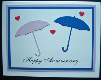 Umbrellas Anniversary Card