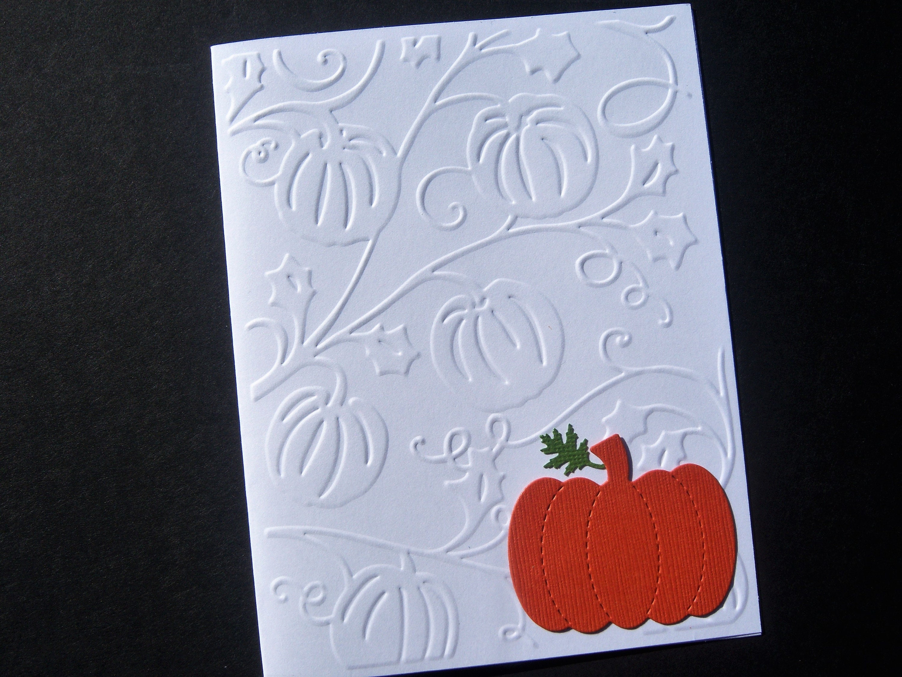 Set of 5 Embossed Pumpkins Thanksgiving Cards - Etsy