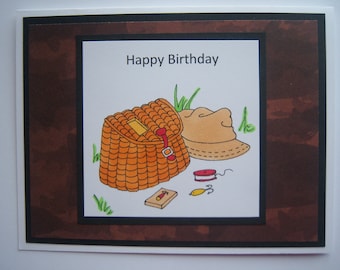 A Day of Fishing Birthday Card