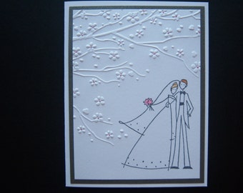 Under the Cherry Blossoms Wedding Card