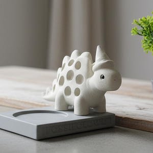 Dinosaur Concrete Aroma Diffuser | Passive Essential Oil Diffuser | Handmade Desk & Home Decor | DinoVerse Series