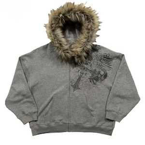 Fur Zip up Y2k - Etsy
