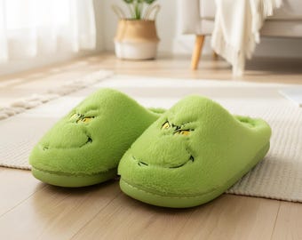 Indoor Monstera Slippers - Etsy