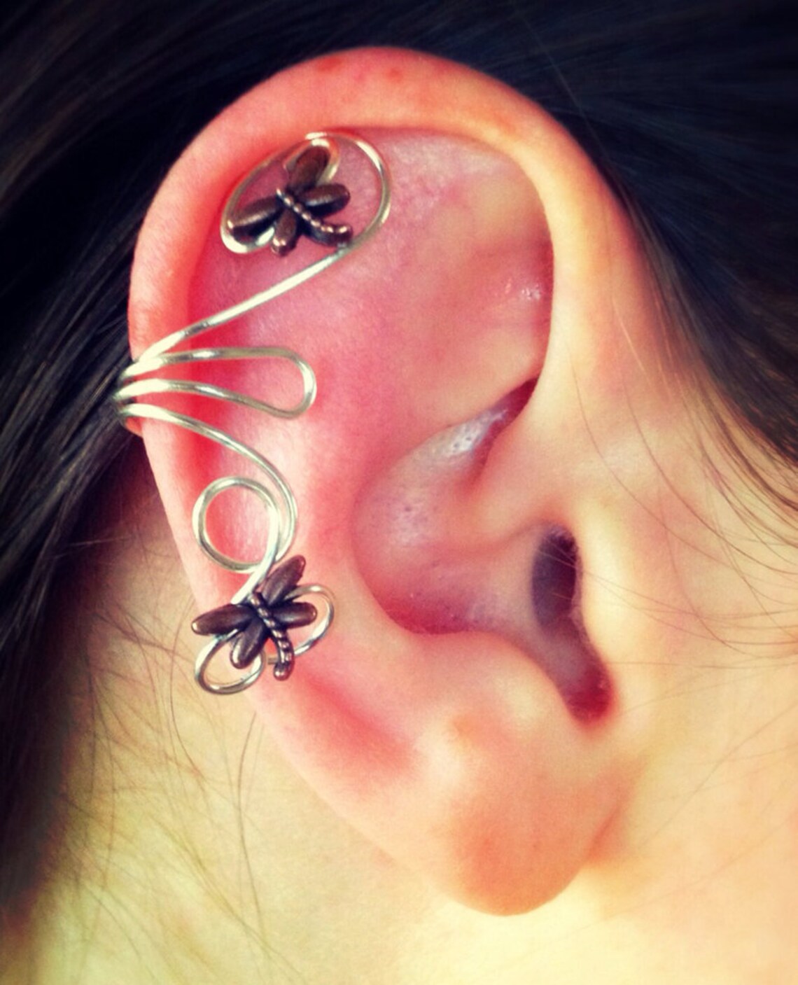Dragonfly Ear Cuff Etsy