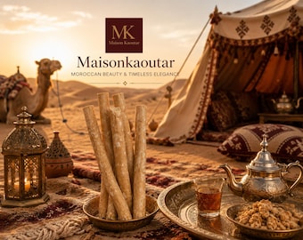 Barra de Miswak Natural | Siwak Orgánico | Barra de Limpieza Dental Tradicional | Cuidado Bucal Sunnah | Miswak Marroquí | HouseKaoutar
