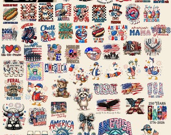 170+Png Bundle 4th Jully | Funny Goose, Statue of Liberty | Western USA  Sublimation Designs | Instant Download