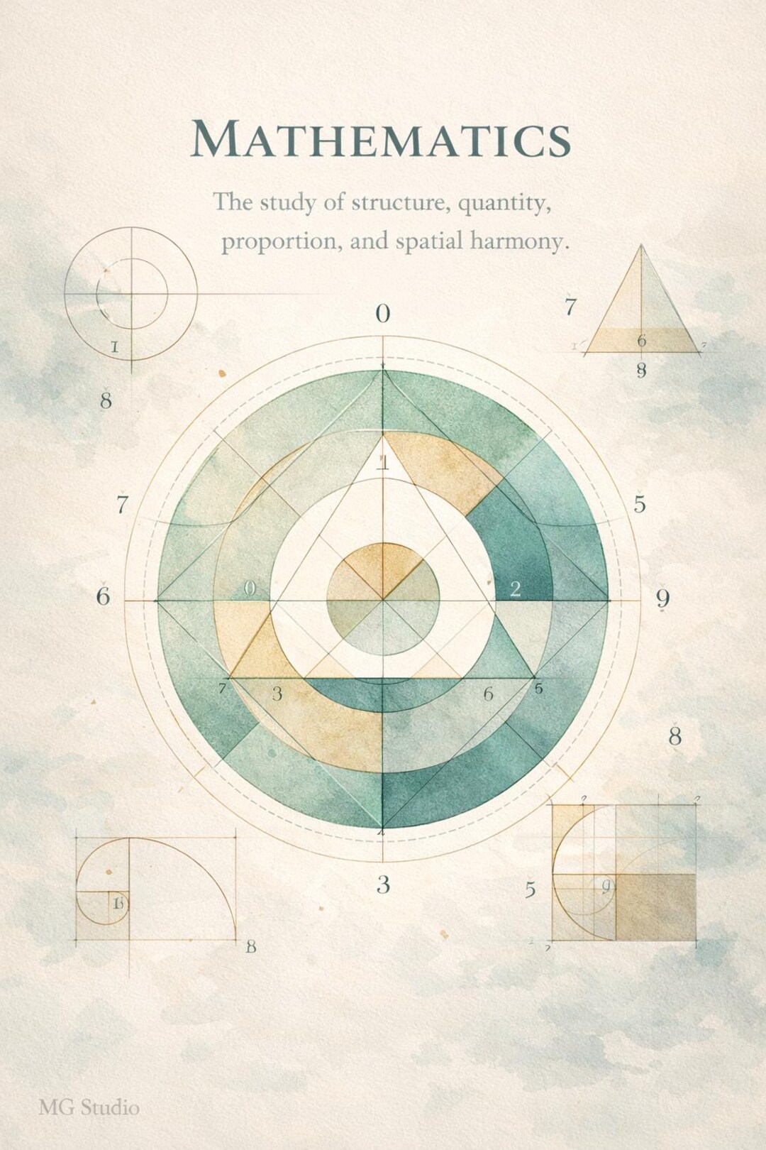 Math Visual Poster Set | Geometry, Algebra, Calculus | High School ...