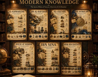 Foundations of Modern Knowledge Posters Bundle | Golden Age of Knowledge Wall Art | Homeschool History Collection | Instant Download