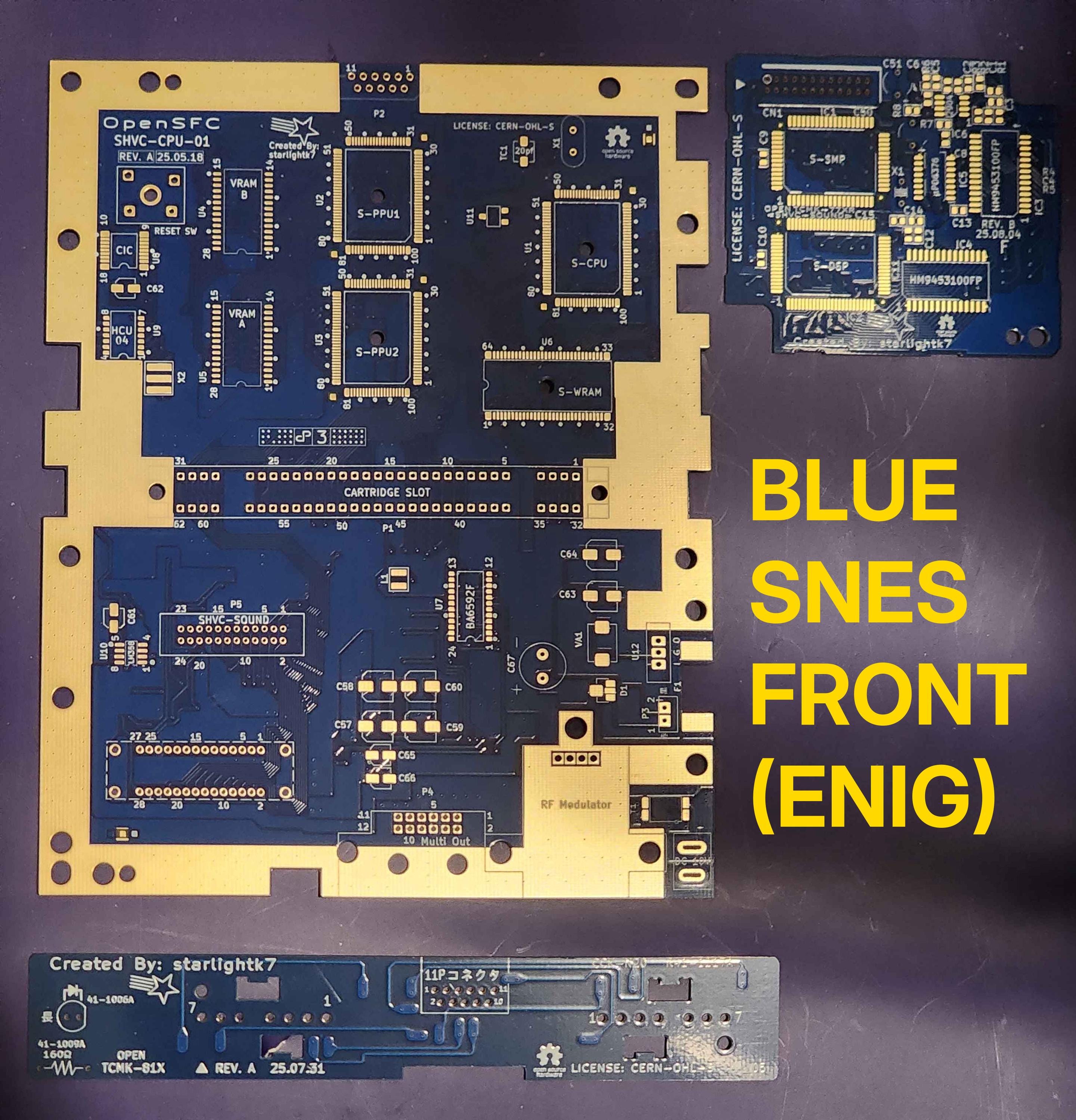 Opensfc SNES Replacement Motherboard Set (SHVC-CPU-01, Enig) - Etsy