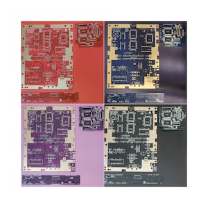 OpenSFC SNES Replacement Motherboard Set (SHVC-CPU-01, Enig)