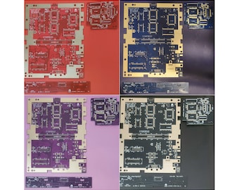 OpenSFC SNES Replacement Motherboard Set (SHVC-CPU-01, Enig)
