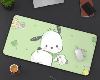Tappetino da scrivania Pochacco Sanrio / Tappetino per mouse verde con simpatico personaggio Sanrio