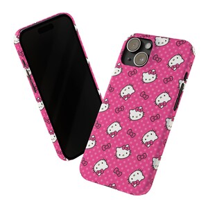 Custodia per telefono Hello Kitty / Design simpatico personaggio Sanrio a pois immagine 11