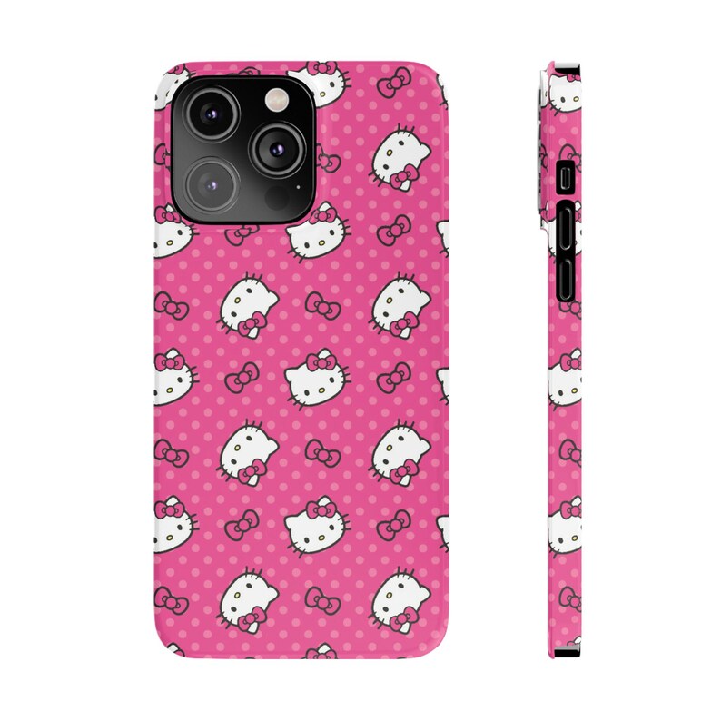 Custodia per telefono Hello Kitty / Design simpatico personaggio Sanrio a pois immagine 6
