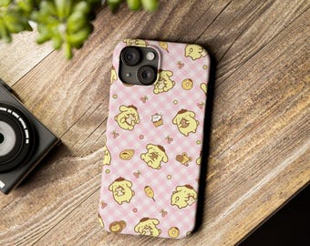 Funda para teléfono Pompompurin / Funda delgada para teléfono con el lindo personaje de Sanrio