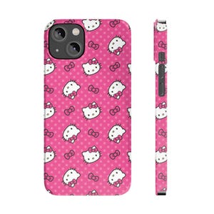 Custodia per telefono Hello Kitty / Design simpatico personaggio Sanrio a pois immagine 2
