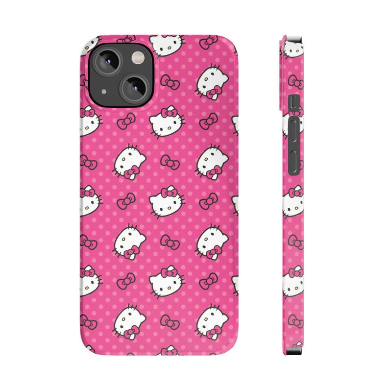 Custodia per telefono Hello Kitty / Design simpatico personaggio Sanrio a pois immagine 2