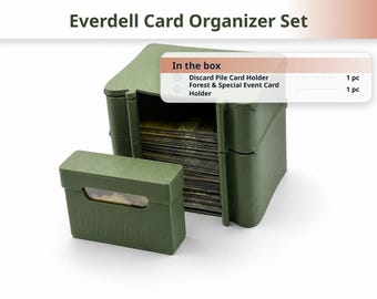 Organizador de cartas Everdell, bandeja de recursos, accesorio para juegos de mesa con temática de bosque