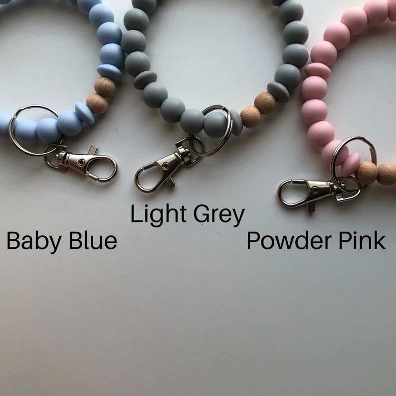 Silicone Bracelet Keychain // Lobster Clasp Key Chain// Etsy