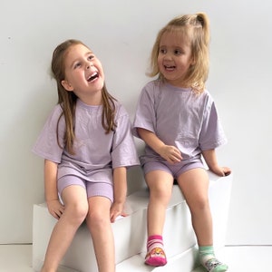 Embroidered Toddler Summer Set: Oversized T-Shirt & Shorts