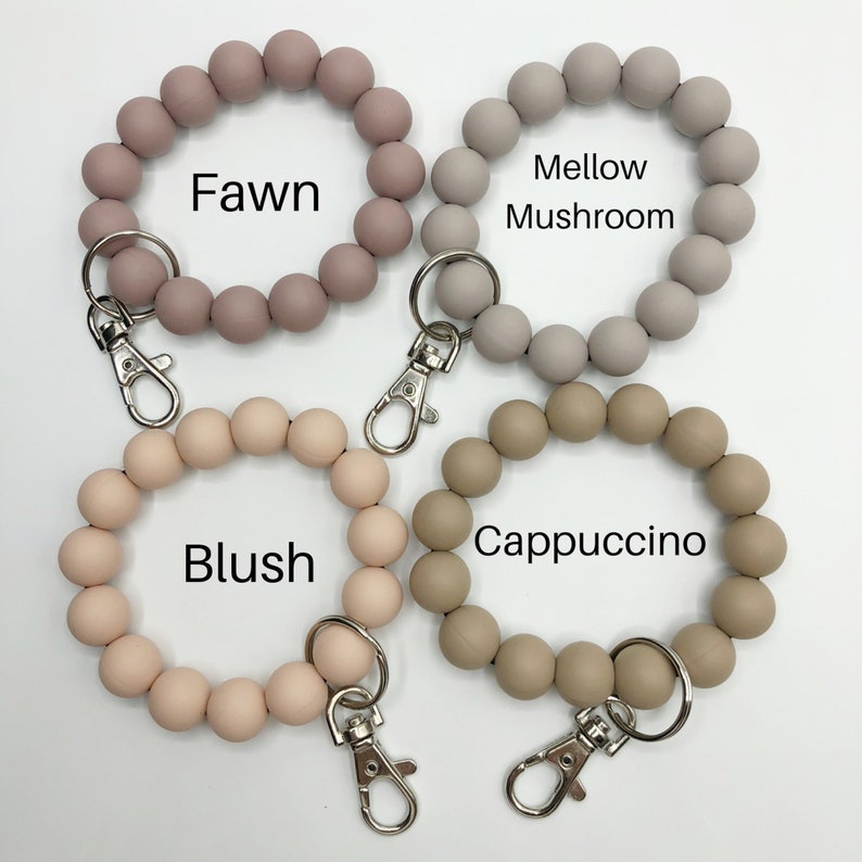 Stretchy Silicone Bracelet Keychain // Mama Wristlet Key Etsy