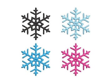 Snowflake Machine Embroidery Design, NOT A PATCH, 4 Sizes Snow Winter Designs, Snowman, Snow Flake, New Years Eve, Celebrate