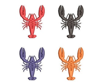 Hummer, Maschinenstickerei, Sea Life Nautical (4 Grössen) (Digitaler Download)