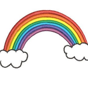 Rainbow Machine Embroidery Design