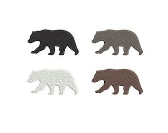 Bär, Maschinenstickerei, 4 Größen (Instant Download)
