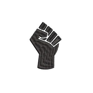 Power Fist Machine Embroidery Design, 3 Sizes, BLM, Black Lives Matter, Fist, Hand Punching, Power