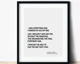 DRose 50-Point Game Quote Printable