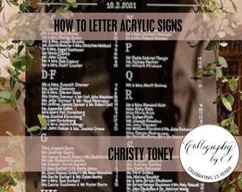 Lettering Acrylic Signs with Paint Pen Markers How To