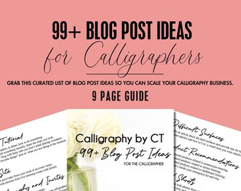 Blog Post Ideas, Calligraphy Blog, Blog Advice, Calligraphy Resource, Calligraphy Printable, Social Media Tips, Calligraphy Tips