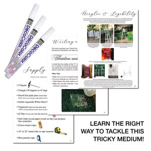 Lettering Acrylic Signs with Paint Pen Markers How To image 3