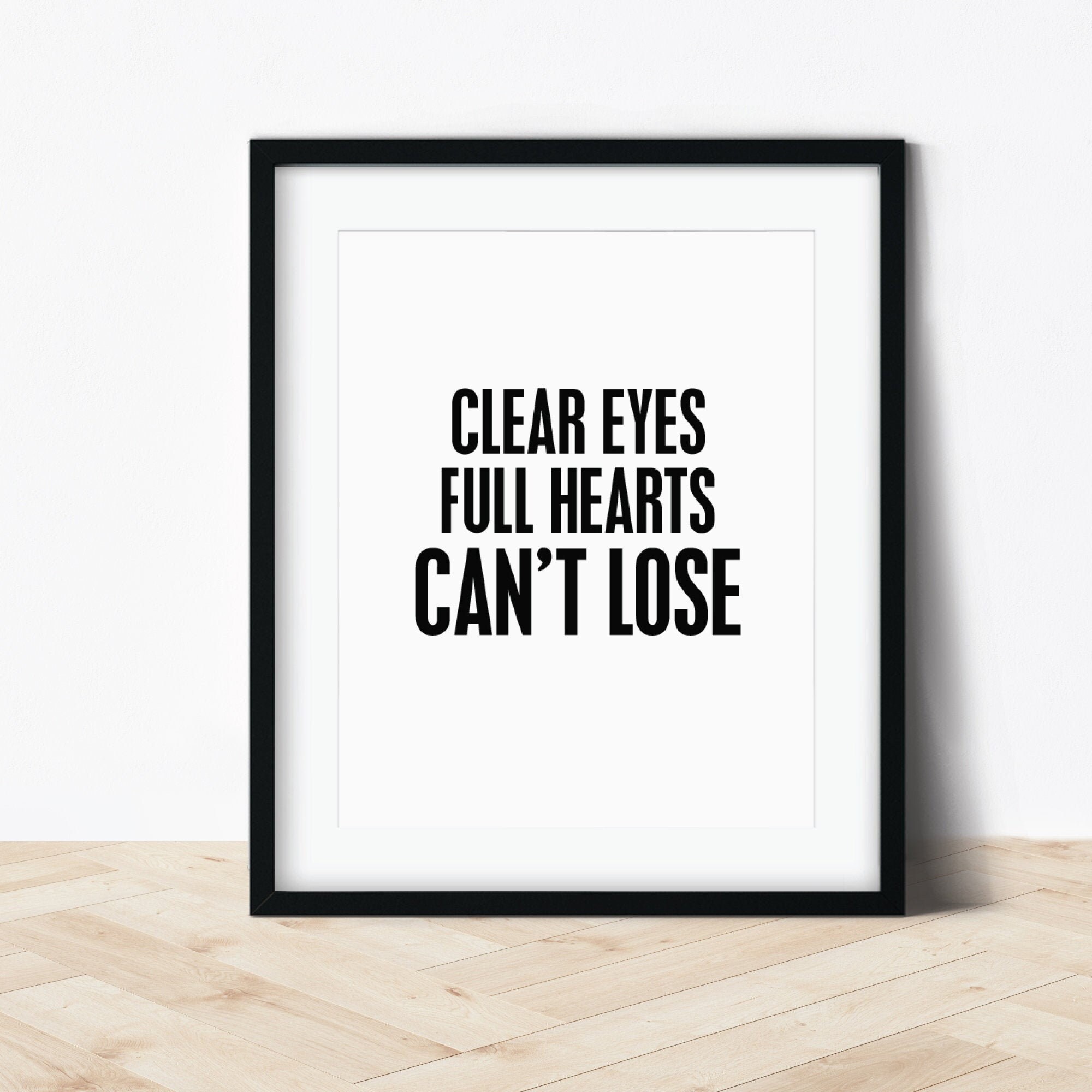 Friday Night Lights / Clear Eyes / Full Hearts / Can't Etsy