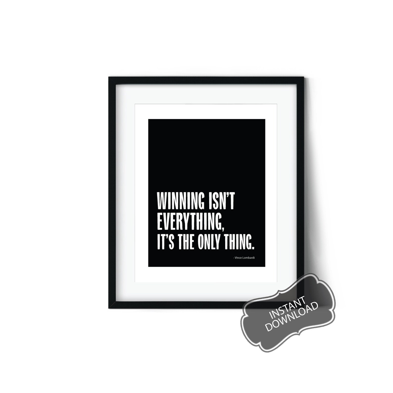 Motivational Sports Quote, Inspirational Quote, Printable Sports