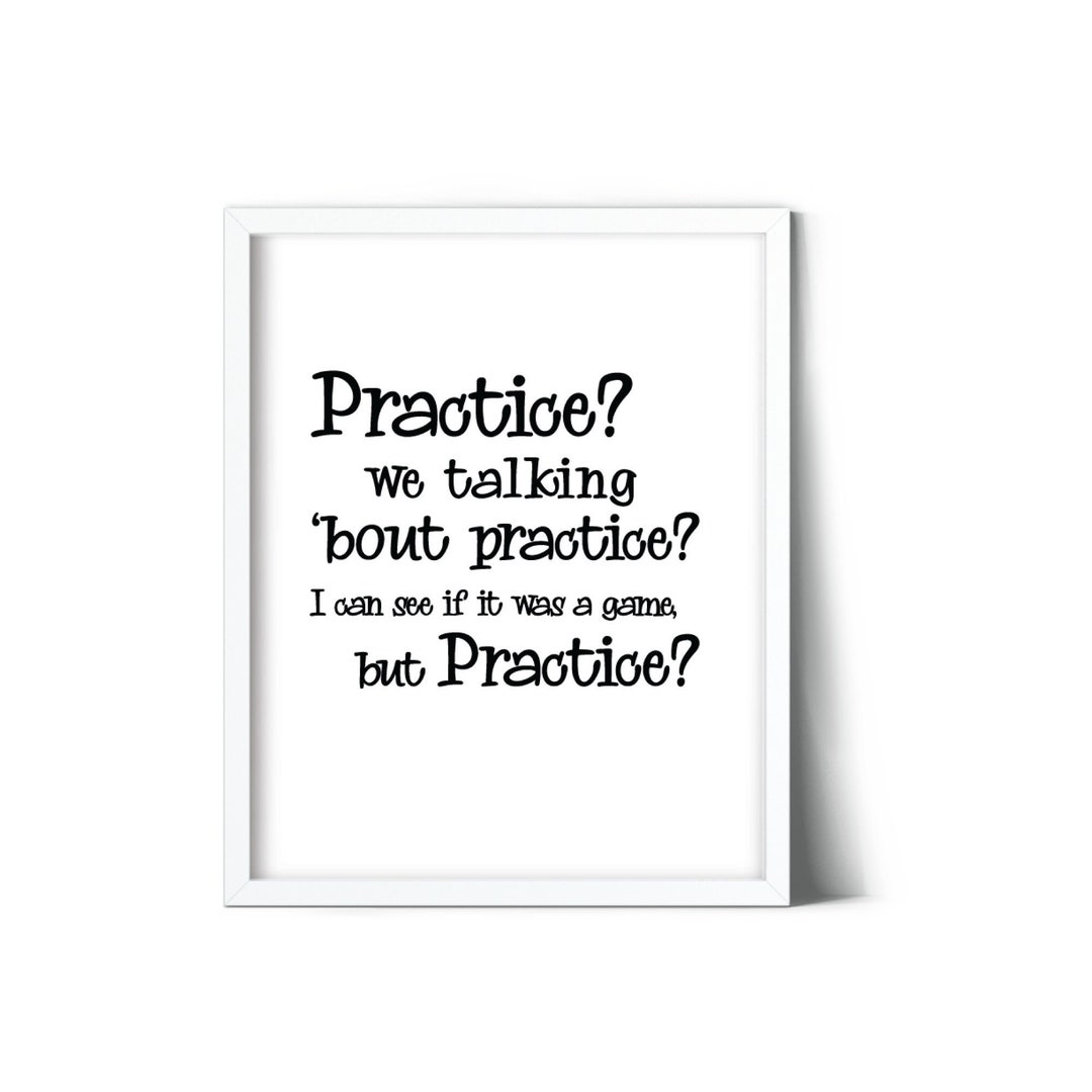 Iverson Wall Art Iverson Art Funny Sports Quote Sports Printable  Iverson Practice Rant